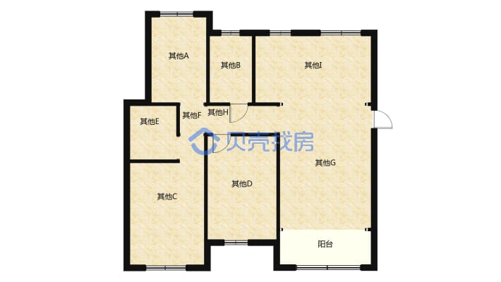 西建天茂上郡 南北通透三居室 可按揭 看房随时-户型图