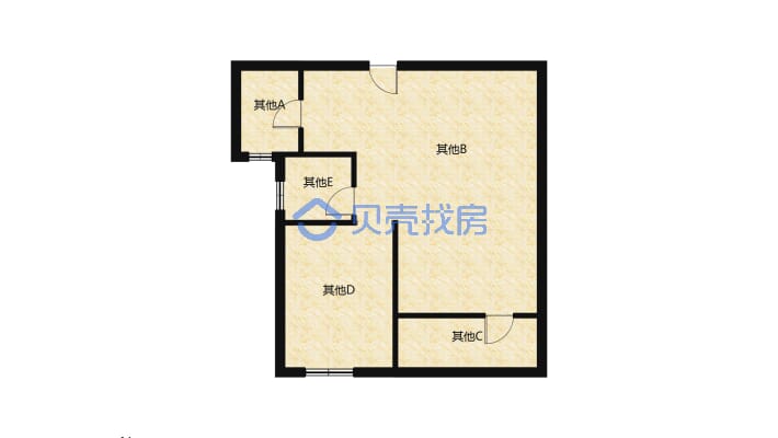 翡翠城中间楼层 证满两年 房东诚意出售 看房方便-户型图
