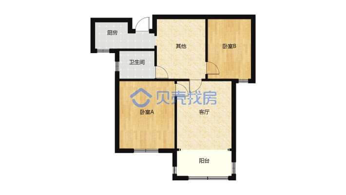 恒安华府 电梯房 好楼层 精装修-户型图