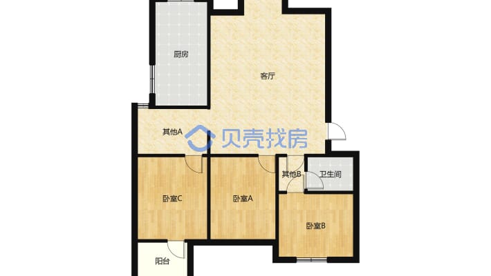 空港北区 云天格调  电梯房 可按揭 大产权-户型图