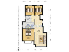 华远海蓝城 3室2厅 南 北-保定华远海蓝城户型图