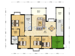 出售  托斯卡纳 精装四房 户型方正 看房请提前预约-广元托斯卡纳户型图