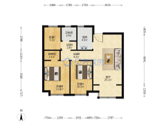 朝阳首府 3室2厅 南-保定朝阳首府户型图