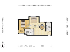 保利芳园 2室1厅 51.29平米-北京保利芳园户型图