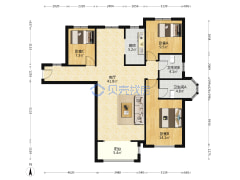 香邑溪谷上园3居+1居，看房方便-保定香邑溪谷上园户型图