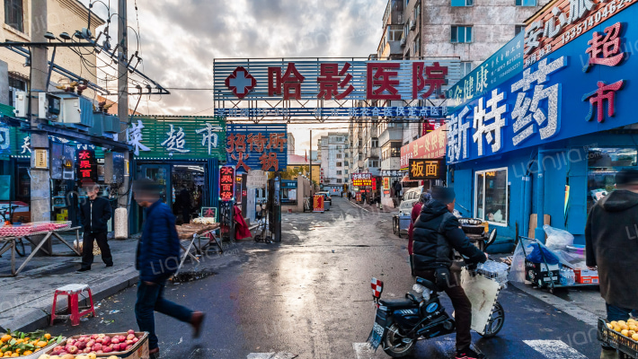 电影机小区外景图