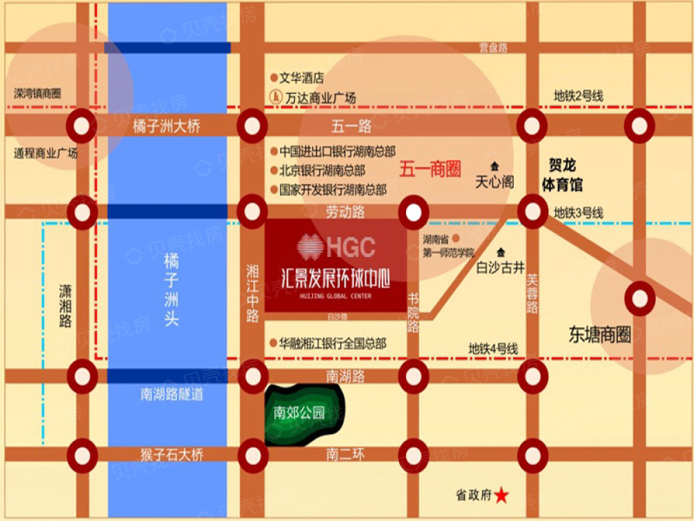 汇景发展环球中心区位