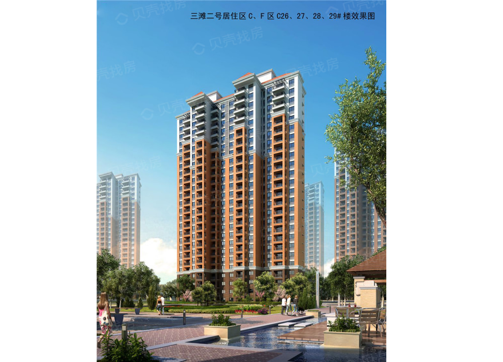 大华上海滩花园效果图