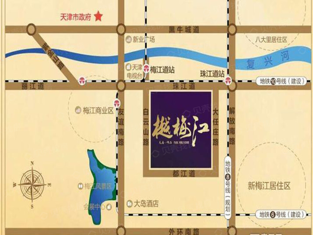 天房粤翠名邸区位