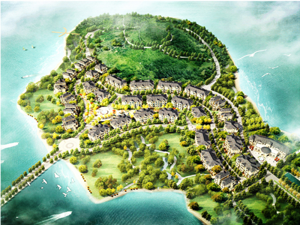 玉金山墅效果图