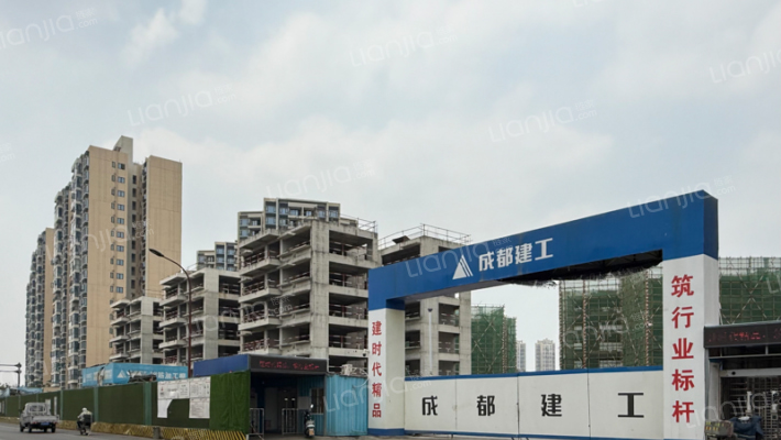 香江悦湖春天外景图