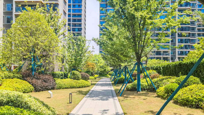 绿城春语云树外景图