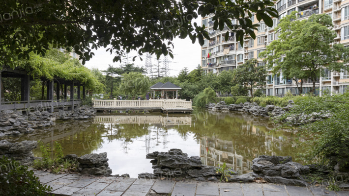 金桥爱建园外景图