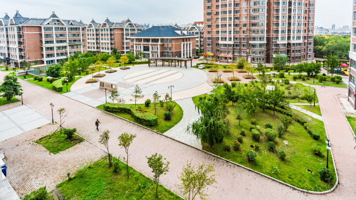 黑大芳洲园外景图