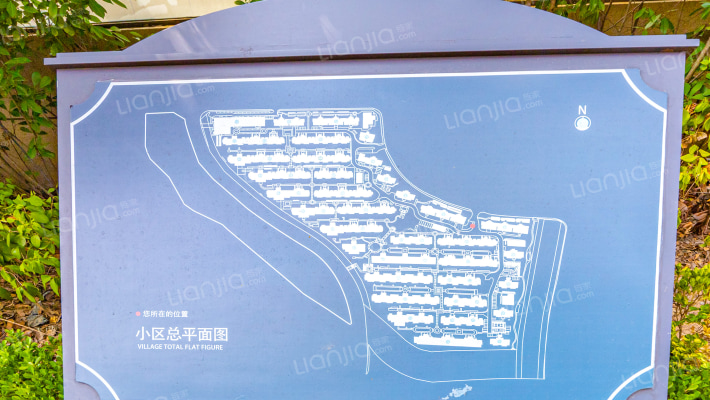 中海湖心半岛花苑外景图