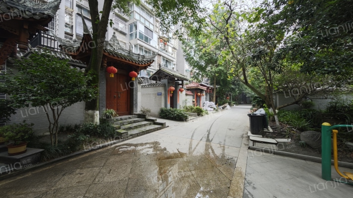 桃园柳岸外景图