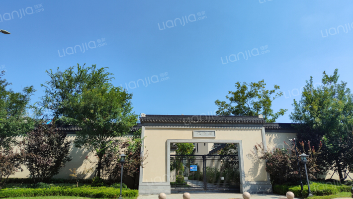 杨柳春风江南里外景图