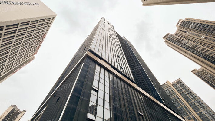 不锈钢总部大厦外景图