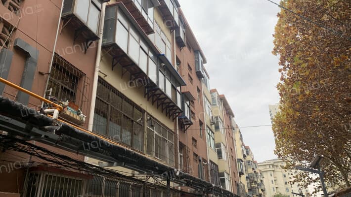 化纤厂家属楼外景图