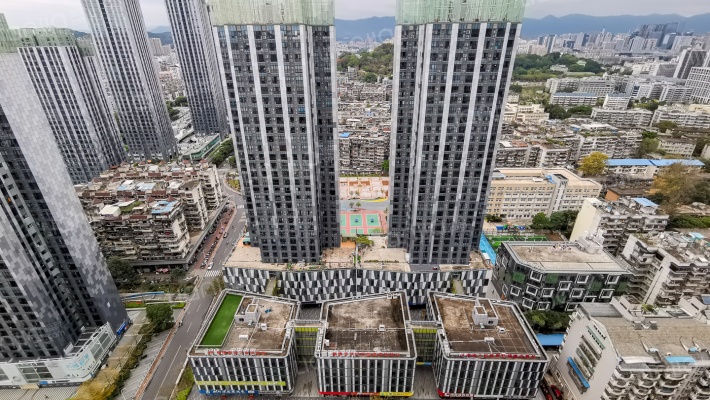 市委干部学校宿舍外景图