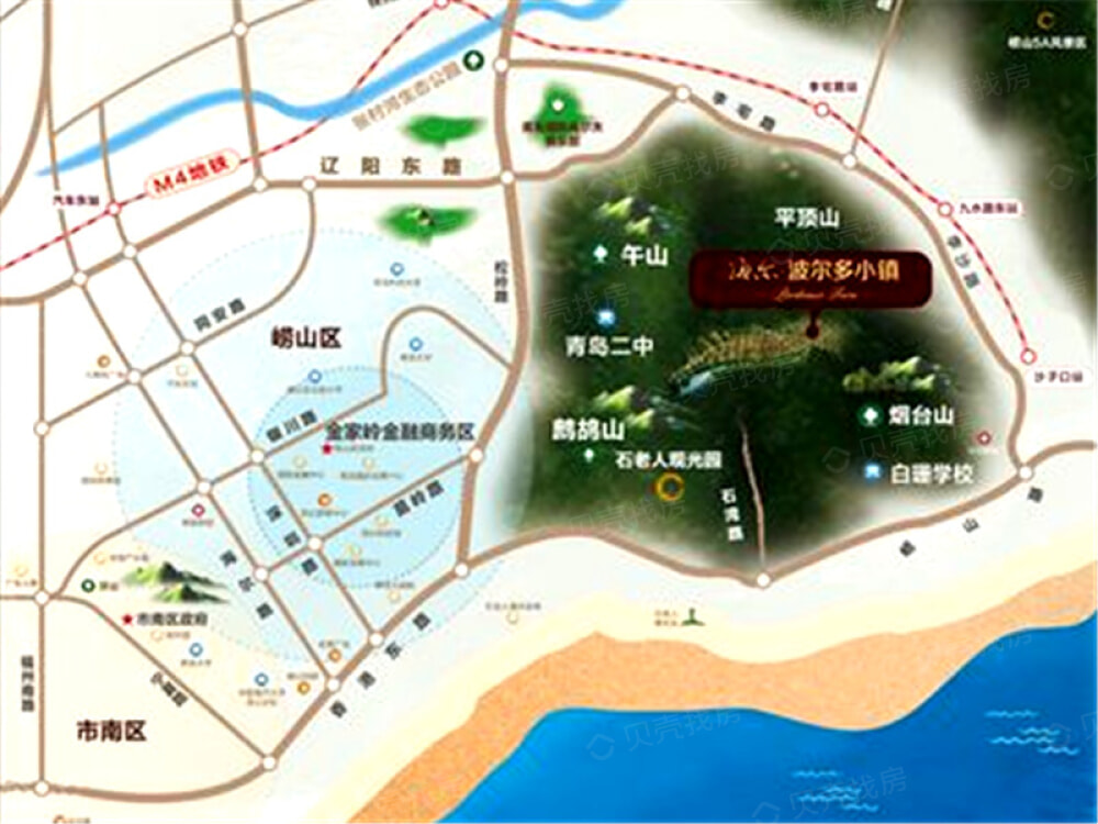 波尔多小镇区位