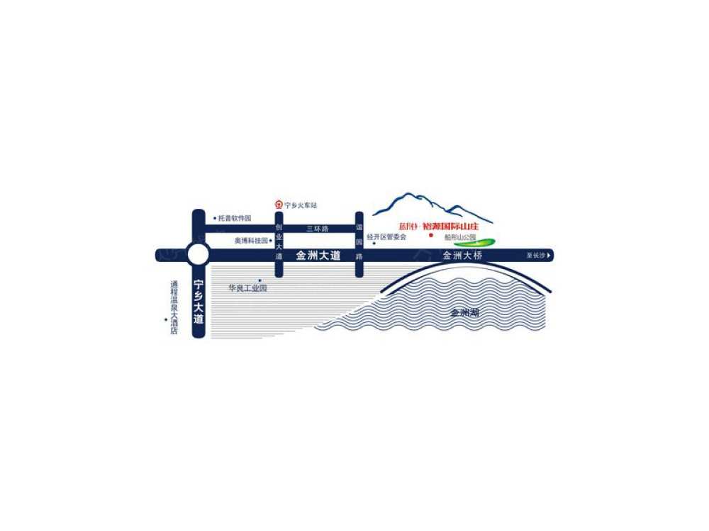 蓝月谷裕源国际山庄区位