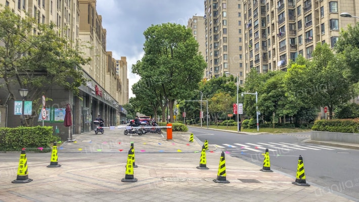 秋月朗庭外景图