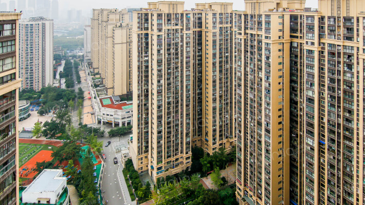 中铁二局玛塞城外景图