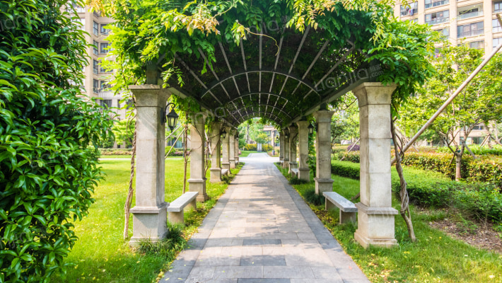 锦绣千丈外景图