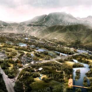 长城脚下饮马川