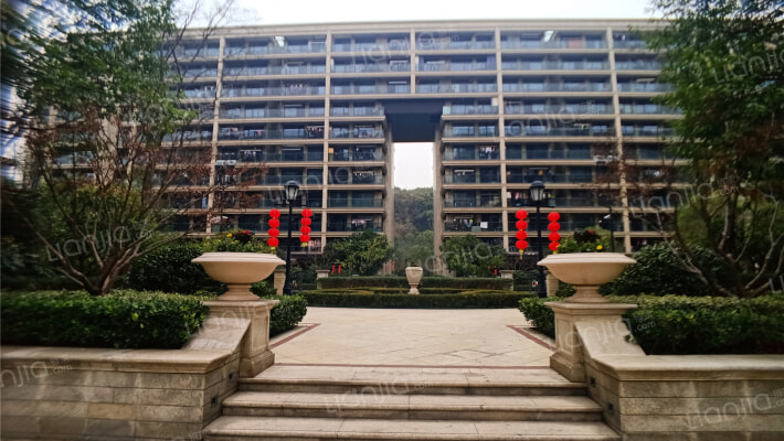 田园牧歌听泉苑外景图