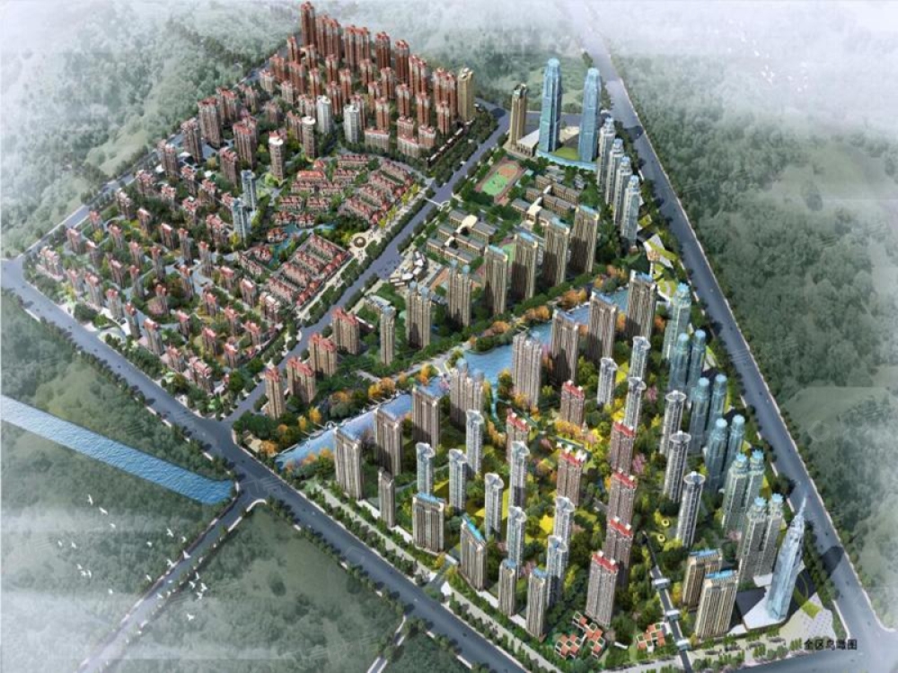 大华上海滩花园效果图