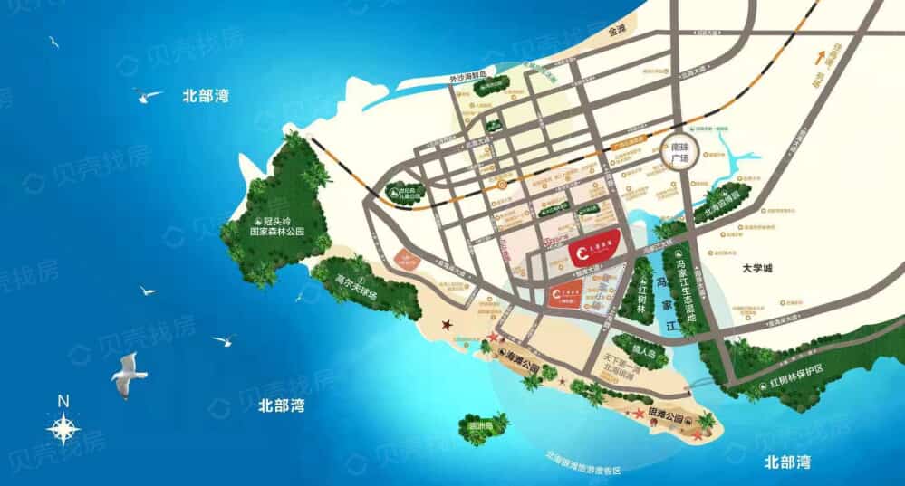 大都锦城区位