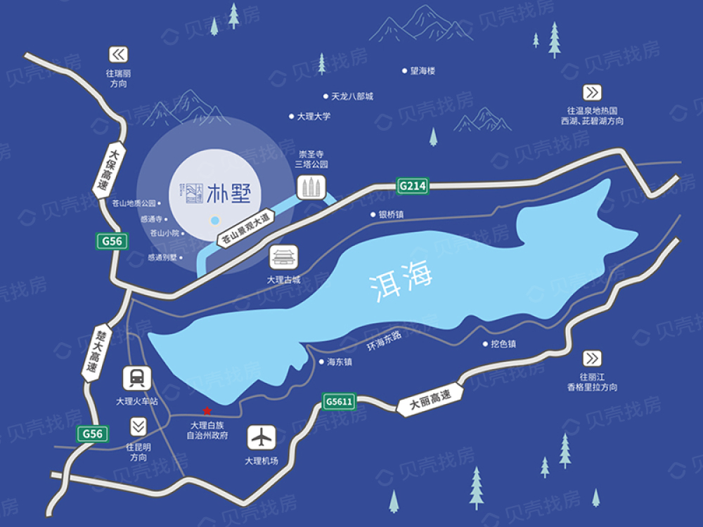 大理朴墅区位