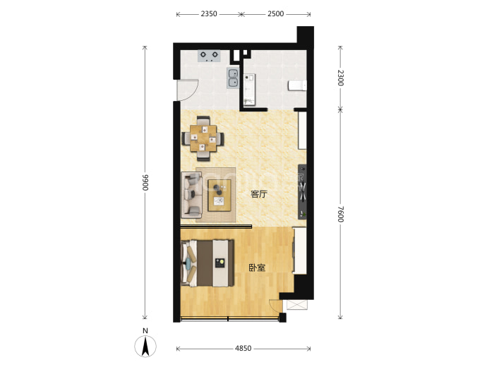 三松仁里--建面 48m²