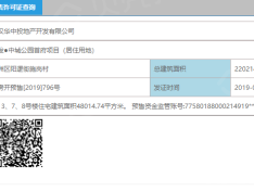 华发中城中央公园预售许可证