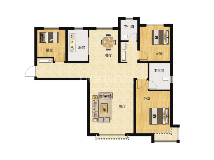 天庆国际新城--建面 126m²