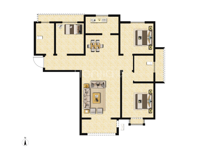 润都御园--建面 120.11m²