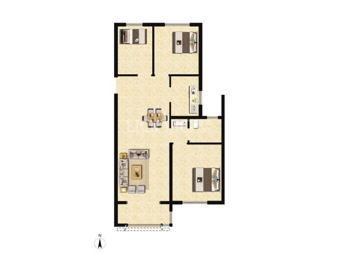 天鸿公园大道--建面 97m²