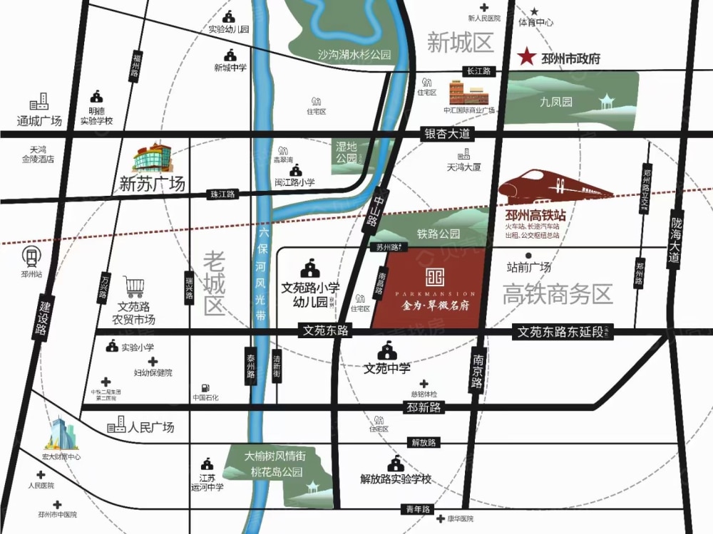 金为翠微名府区位
