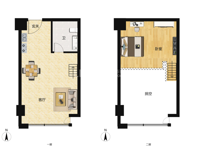 光之谷--建面 50.53m²