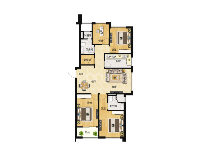 融创大同府--建面 125m²