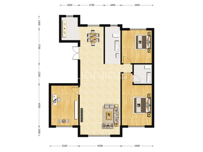 阳光庄园--建面 138m²