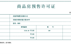 华发全运首府预售许可证