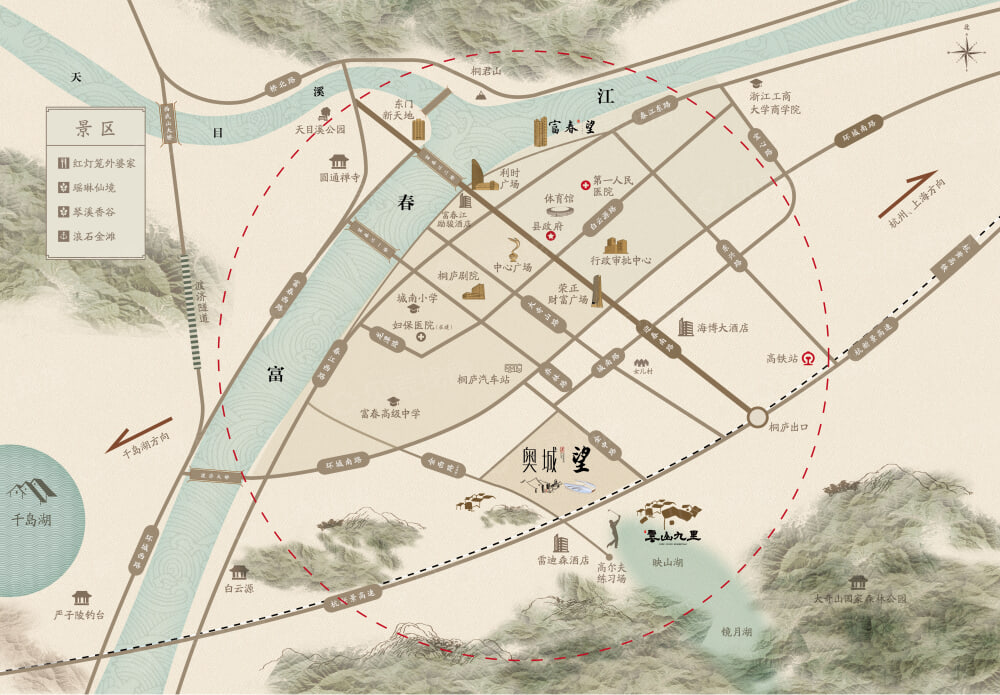奥城望区位