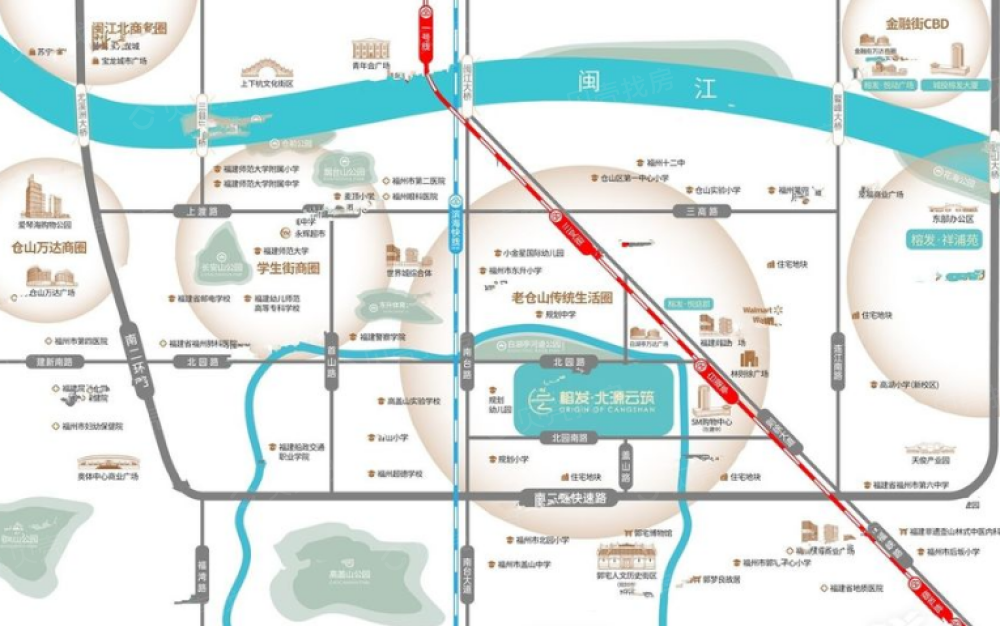榕发北源云筑区位