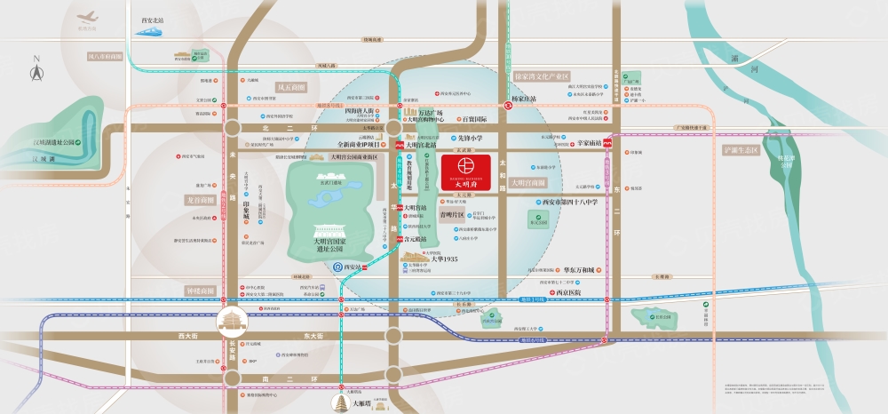陕建大明府区位