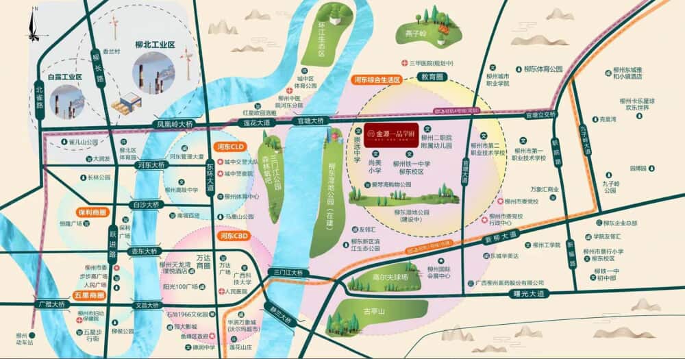 金源·一品学府区位