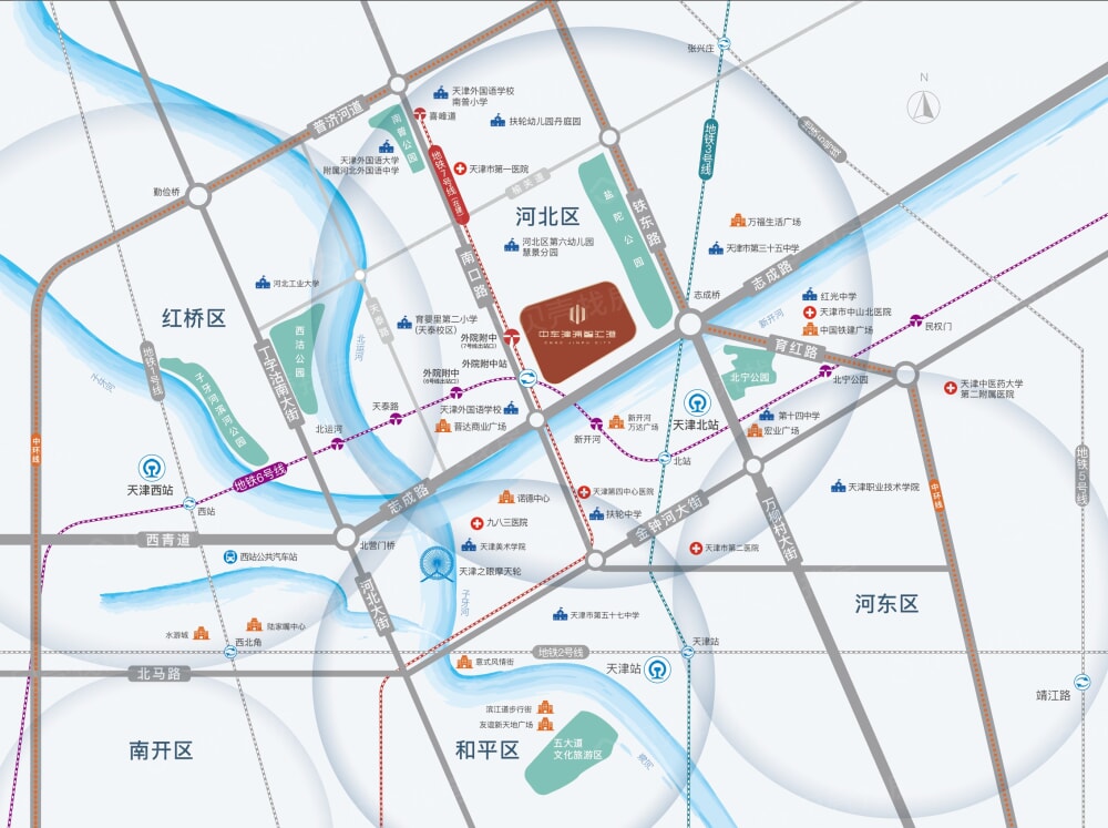 中车津浦智汇港区位