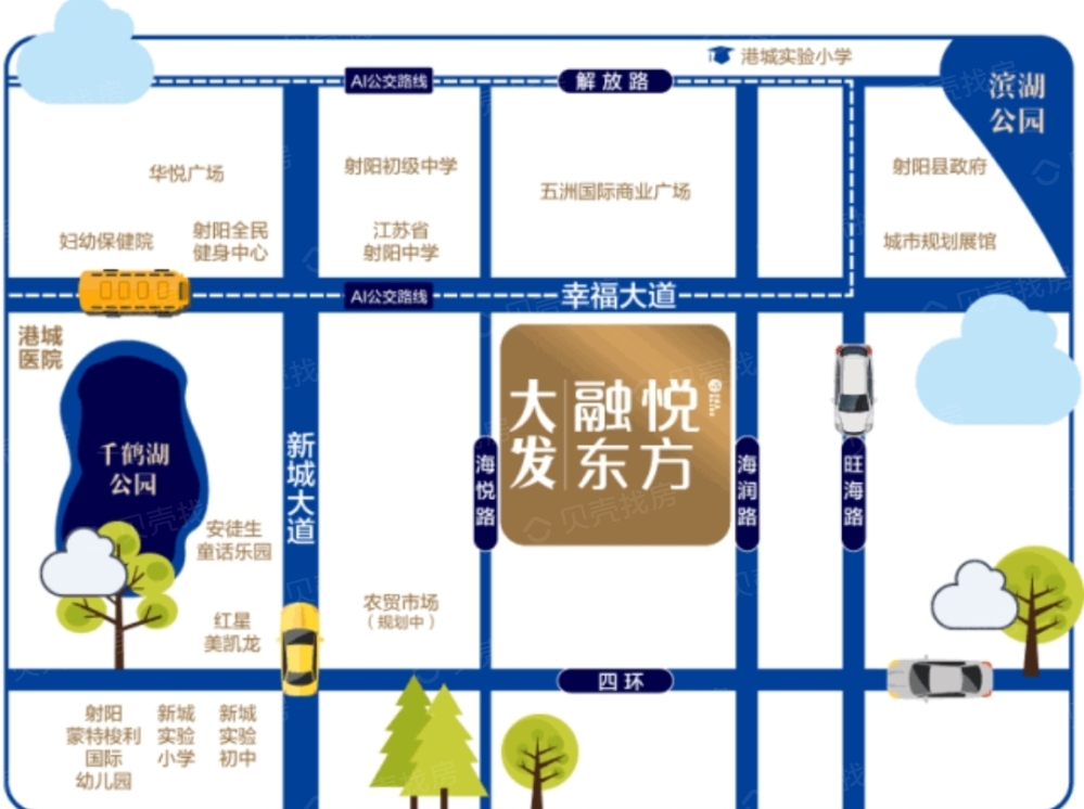 大发融悦花园区位